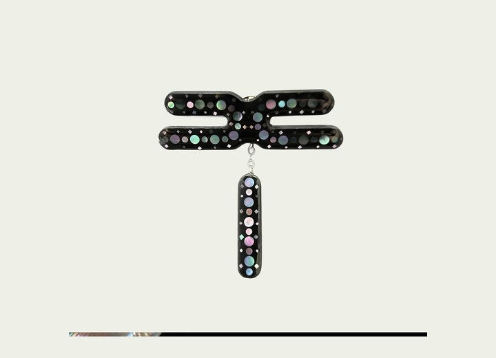 Isis (Love at First Sight) Mother-of-Pearl Inlay Brooch