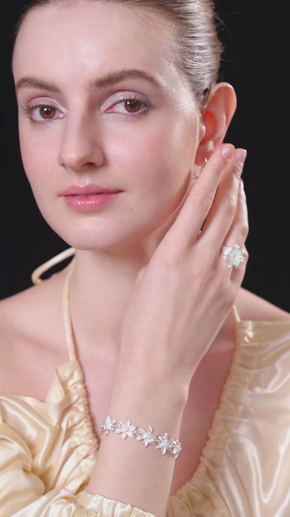 Lily (Blossoms) Filigree Inlay Ring