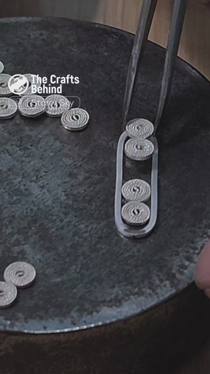 Shooting Star (Starry Sky) Filigree Inlay Earring